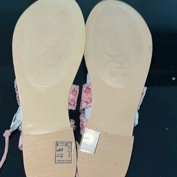Nwt Free People Mantra mirrors pink sandals 9