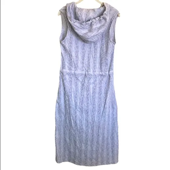 NWT SNIDER Blue White Juma Hooded Dress Sz M
