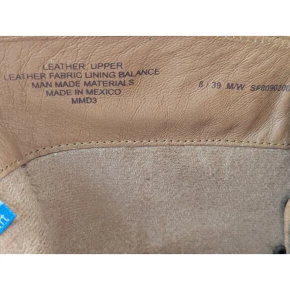 NWT Sofft Leanna Waterproof Oiled Italian Leather Lace Back Slouchy Moto Boots 8