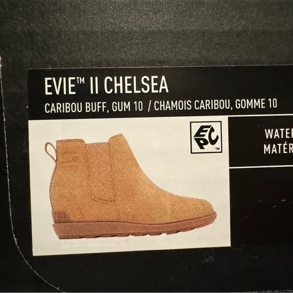 NWT Sorel Evie II Chelsea Pull On Women's Boots Caribou Buff/Gum Tan 7.5 &amp; 9