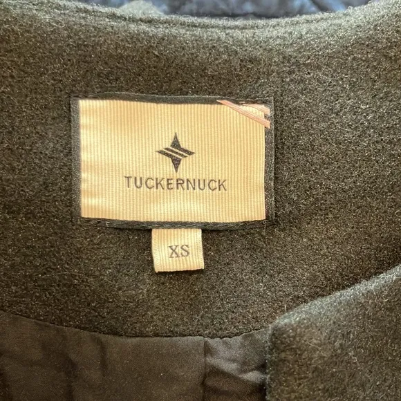 NWT Tuckernuck Black Blair Bow Coat Dress Sz XS