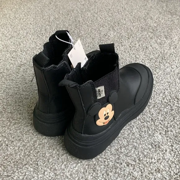 NWT Zara Mickey Mouse Ankle Boots size 30 US 12 1/2