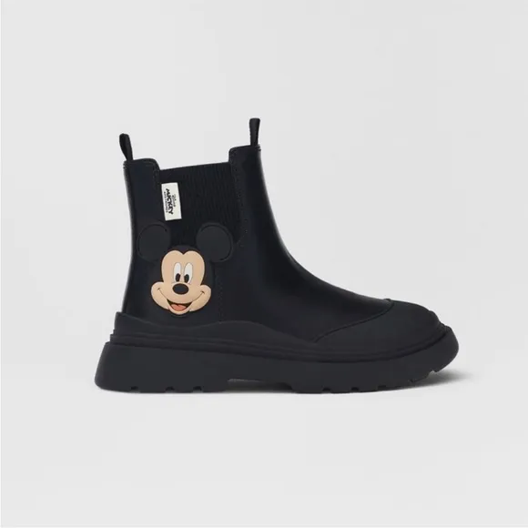 NWT Zara Mickey Mouse Ankle Boots size 30 US 12 1/2