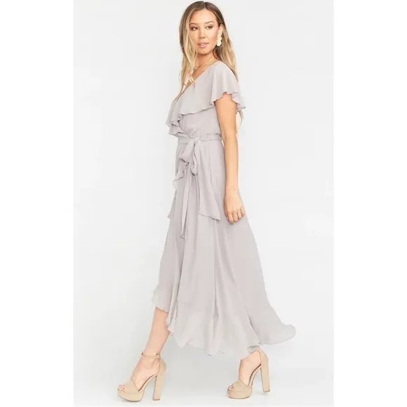 NWT4 Show Me Your Mumu Jess Ruffle Midi Dress