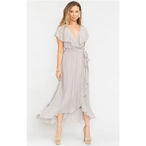 NWT4 Show Me Your Mumu Jess Ruffle Midi Dress
