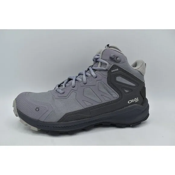 Oboz Womens Size 8 Katabatic Mid Mineral B-Dry Waterproof Hiking Boots Shoes