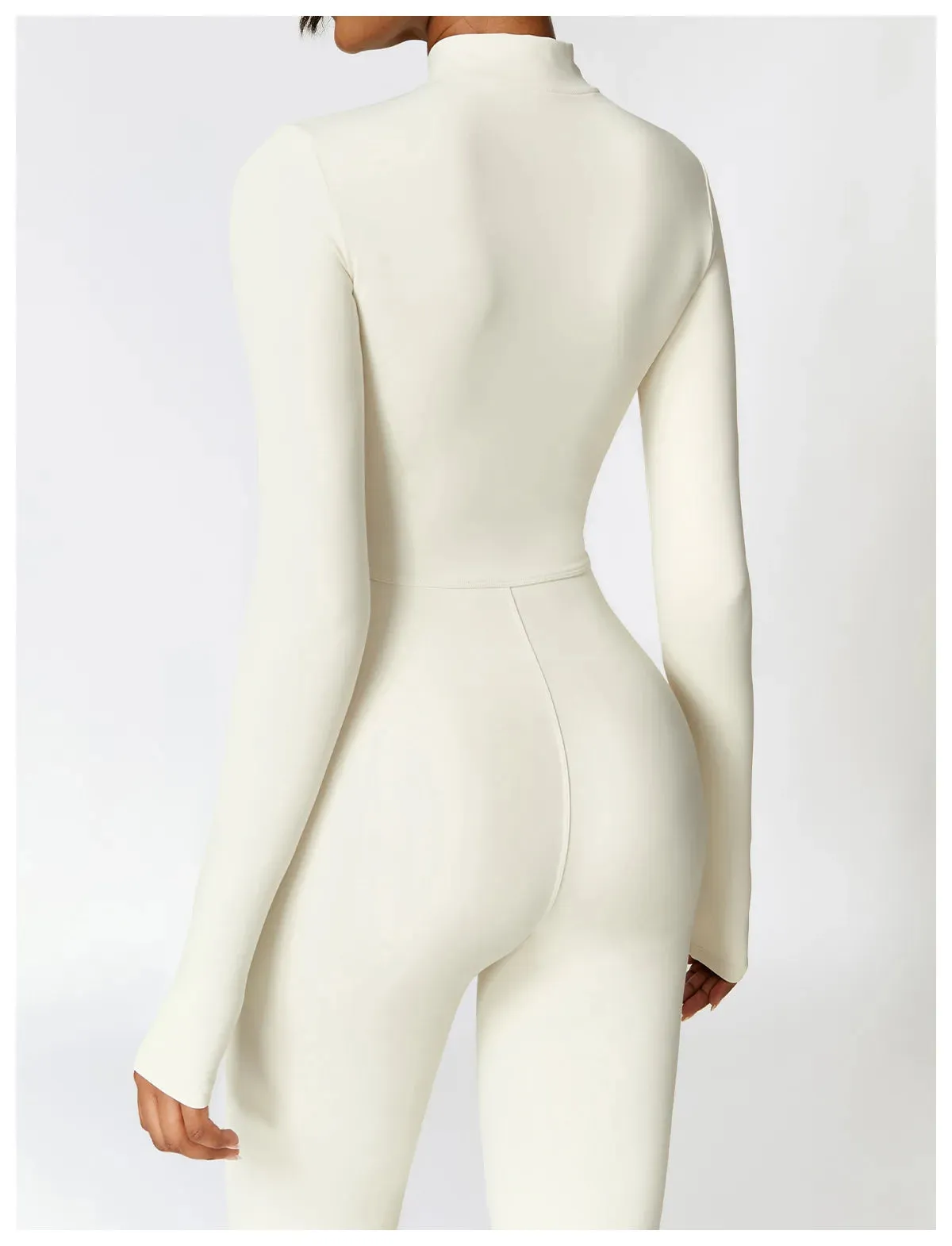 Obsidian Phoenix Women's Luxury Long-Sleeve Yoga Jumpsuit