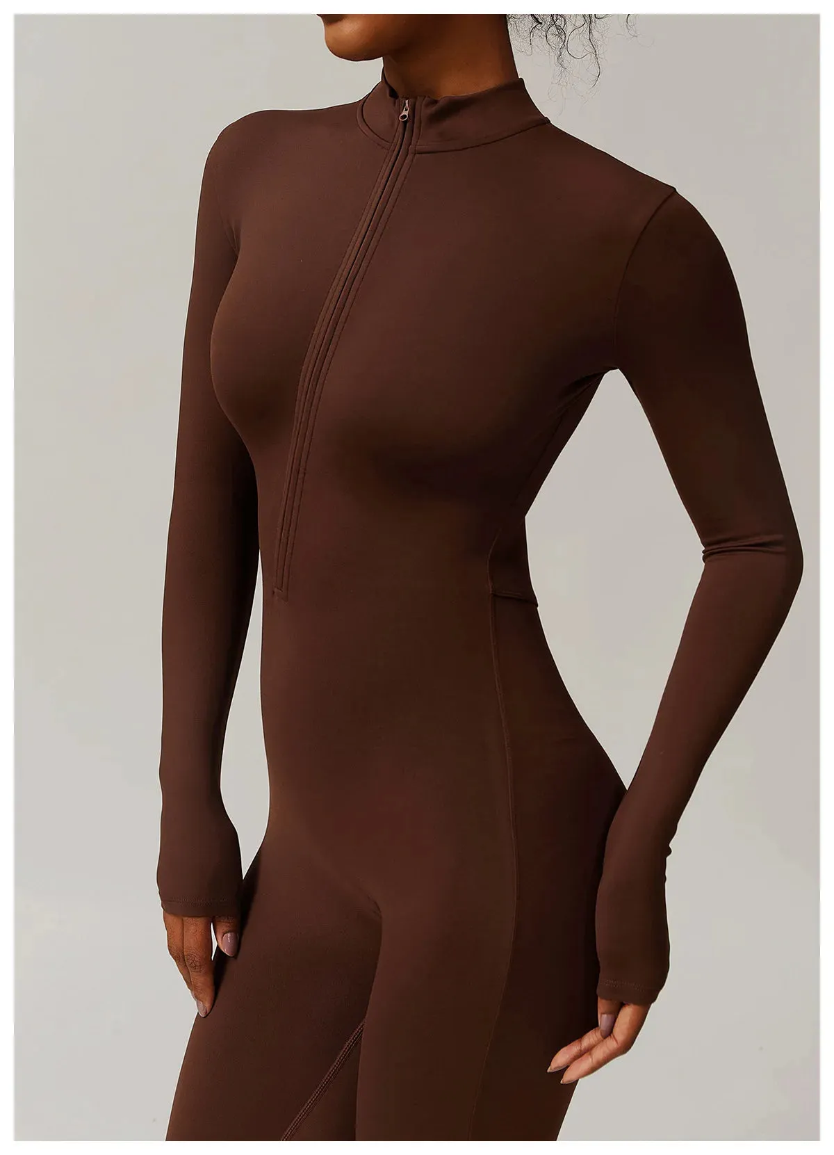 Obsidian Phoenix Women's Luxury Long-Sleeve Yoga Jumpsuit