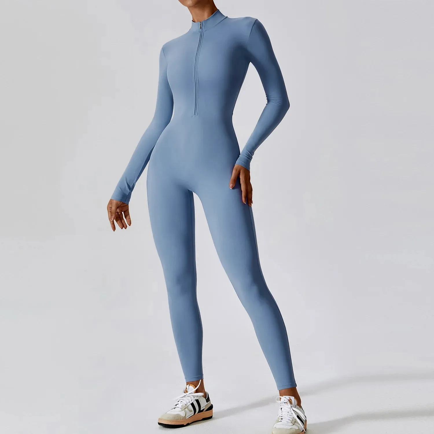Obsidian Phoenix Women's Luxury Long-Sleeve Yoga Jumpsuit