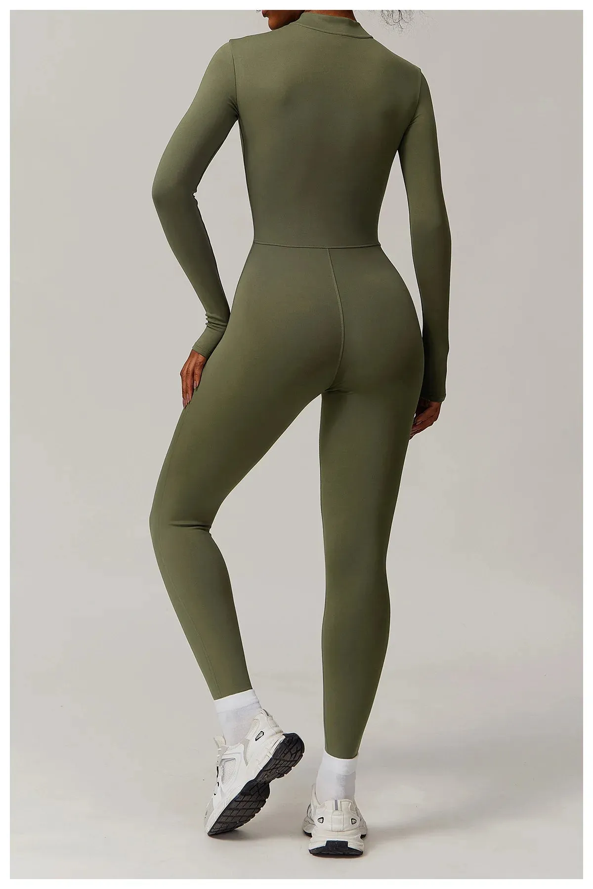 Obsidian Phoenix Women's Luxury Long-Sleeve Yoga Jumpsuit