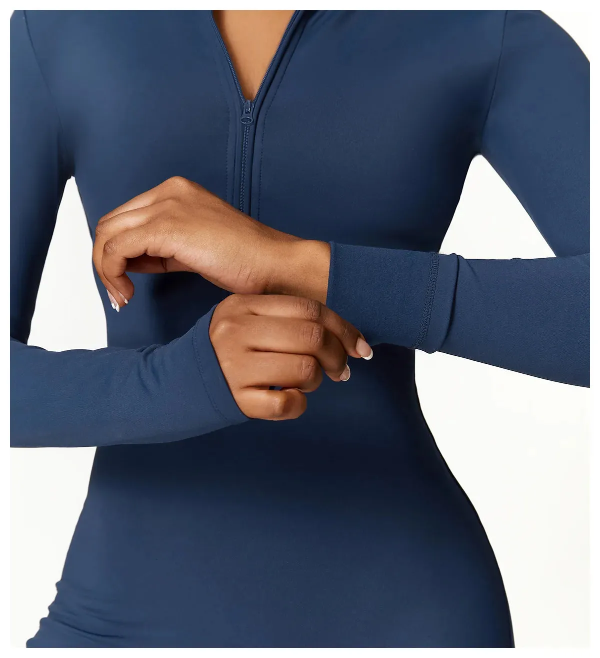 Obsidian Phoenix Women's Luxury Long-Sleeve Yoga Jumpsuit