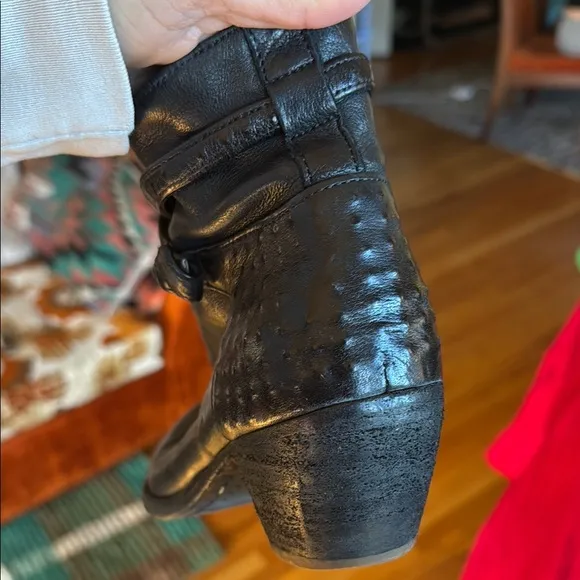 Officine Creative Black Leather Ankle Boots