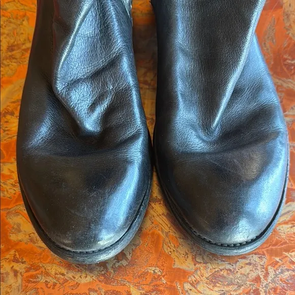 Officine Creative Black Leather Ankle Boots