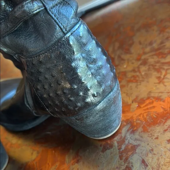 Officine Creative Black Leather Ankle Boots
