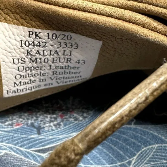 OluKai Kalia Li Brown Leather Casual Shoes Men’s Size 10