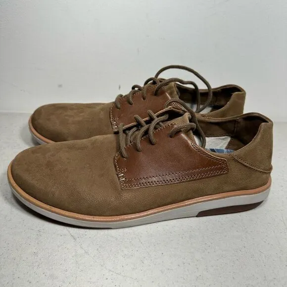OluKai Kalia Li Brown Leather Casual Shoes Men’s Size 10