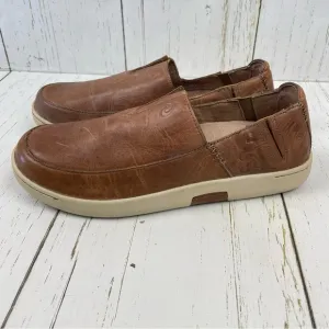 Olukai Kama’aina Tooled Design Leather Slip-On Shoes‎
