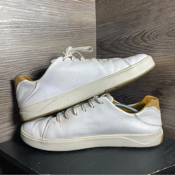 Olukai Lae’ahi li’ili white lace sneakers