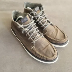 Olukai “Nalukai Kapa” Men's Boots Size M11 Brown Waxed Canvas