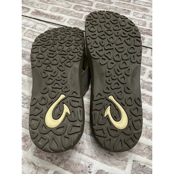 Olukai Ohana 10110A Flip Flops Thong Slip On Sandals Dark Java/Tan Mens Size 14