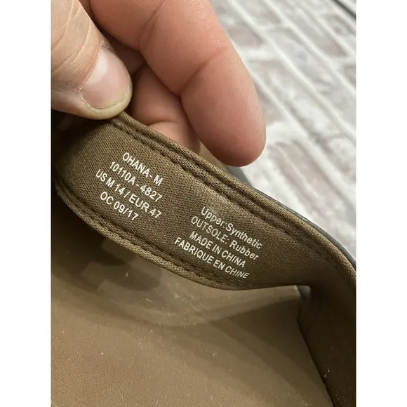 Olukai Ohana 10110A Flip Flops Thong Slip On Sandals Dark Java/Tan Mens Size 14