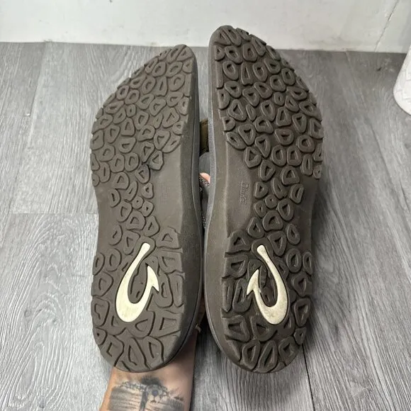 Olukai Ohana Sandals Mens Size 13 Flip Flop Brown Thong Leather
