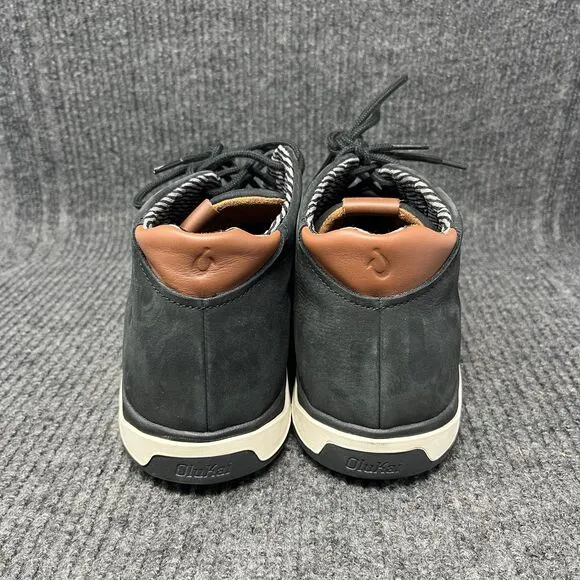 Olukai Papaku ‘ili Black Waterproof Chukka Lace Up Boots Mens Size 14
