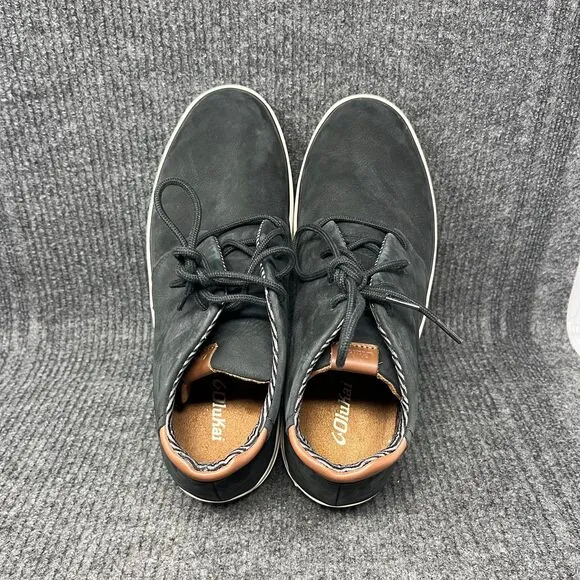 Olukai Papaku ‘ili Black Waterproof Chukka Lace Up Boots Mens Size 14