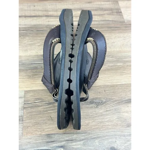 OluKai Pikoi Green Leather Sandal Flip Flop Men's Size 9(42 EU)