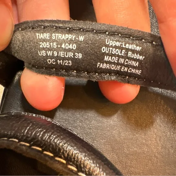 OLUKAI Tiare Women's Strappy Sandals, Leather &amp; Stylish Design, Black Size 9