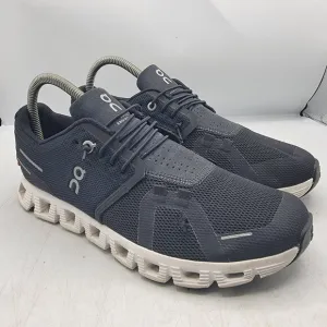 On Cloud 5 Womens 8.5 Black White Athletic Sneaker Shoes Outdoor Casual Running