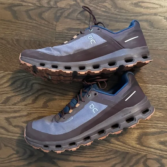 On Running Cloudvista Waterproof Color Zinc Grape Brown Women