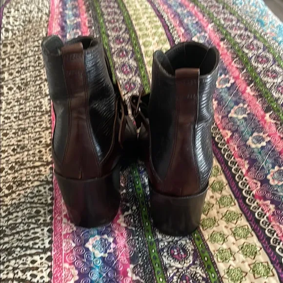 Ost Black Leather Ankle Boots Sleek Formal Design