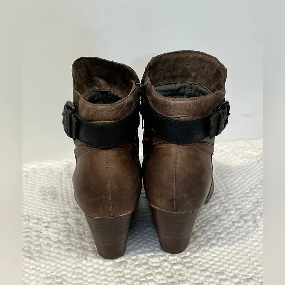 OTBT Dark taupe RED‎ BANK heeled ankle boots size 7.5.