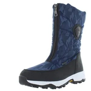Pajar Tacita Blue Camo Waterproof Front Zip Winter Snow Boots Womens 7-7.5 (38)