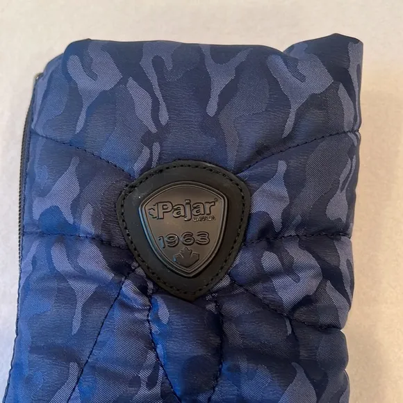 Pajar Tacita Blue Camo Waterproof Front Zip Winter Snow Boots Womens 7-7.5 (38)