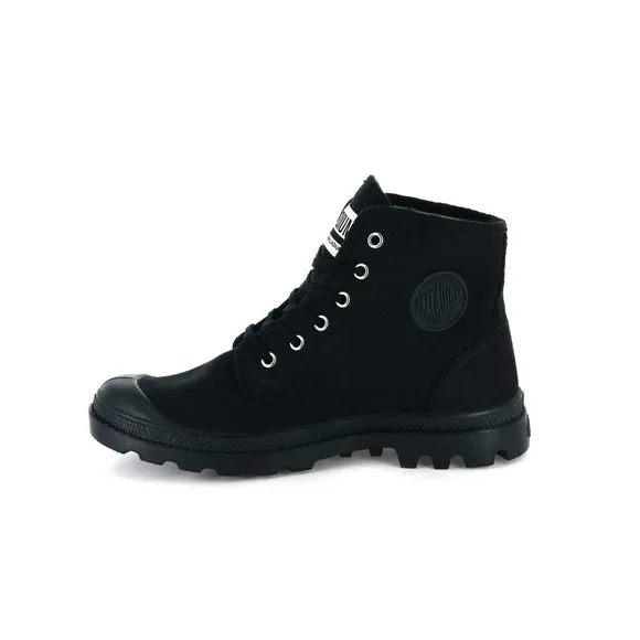 Palladium Pampa Hi Originale 75349-060 Boots Mens US 4 Black Canvas Ankle KHD925
