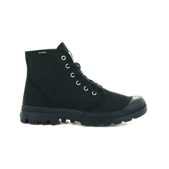 Palladium Pampa Hi Originale 75349-060 Boots Mens US 4 Black Canvas Ankle KHD925