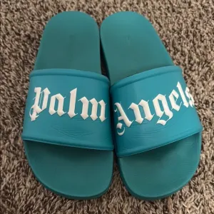 Palm Angels Blue Slide Sandals