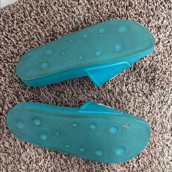 Palm Angels Blue Slide Sandals