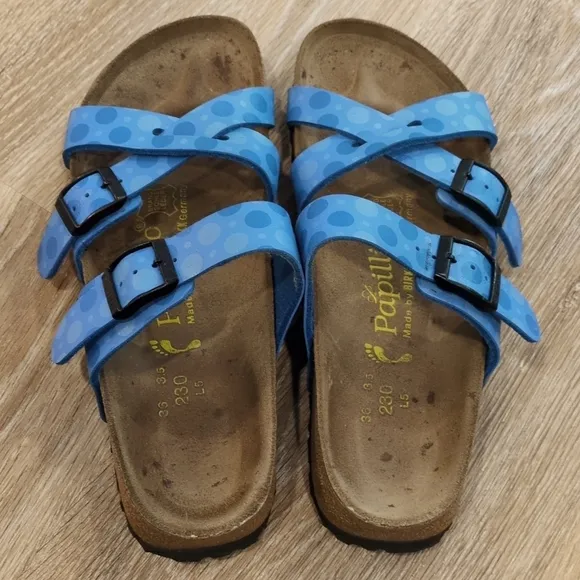 Papillio By Birkenstock Blue  🟦Polka Dot🔵 Sandals size 36