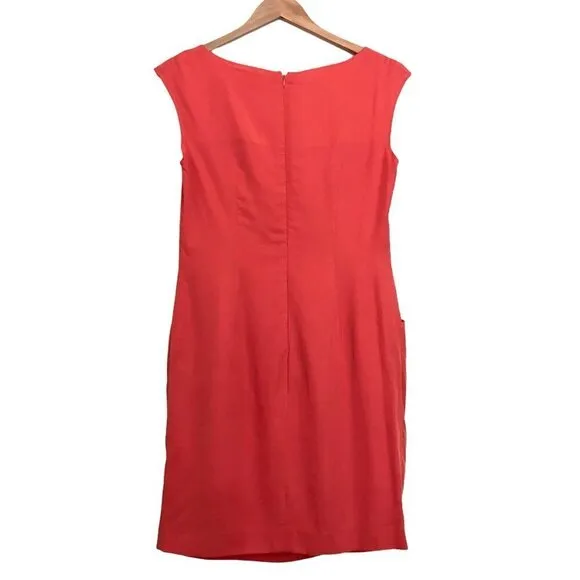 Paul &amp; Joe Sister Aurra Coral Cap Sleeve Tencel Mini Dress