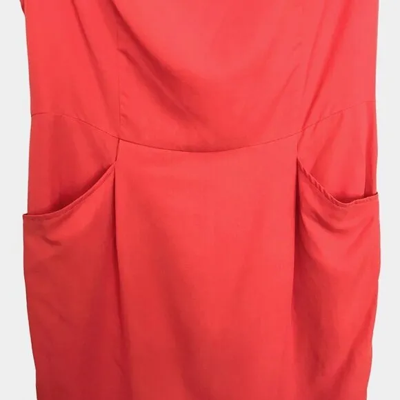 Paul &amp; Joe Sister Aurra Coral Cap Sleeve Tencel Mini Dress