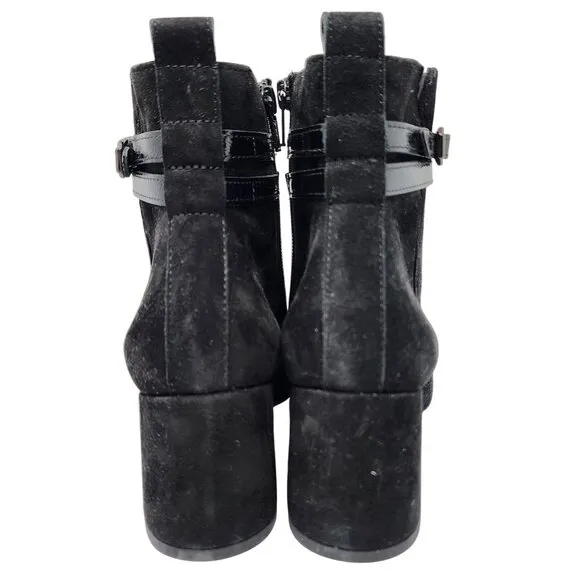 Paul Green Black SuedeLeather Ankle Boots, Women's 5.5