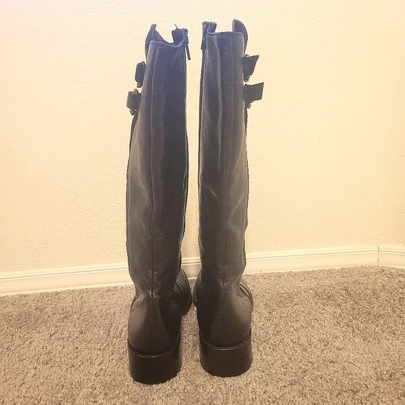 PAUL GREEN Munchen Jennings Leather Tall Riding Boots Adjustable Handmade NWOT