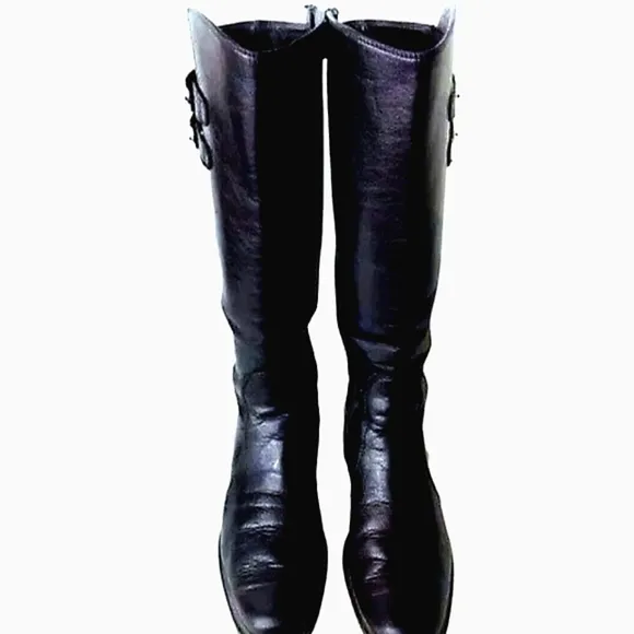 PAUL GREEN Munchen Jennings Leather Tall Riding Boots Adjustable Handmade NWOT