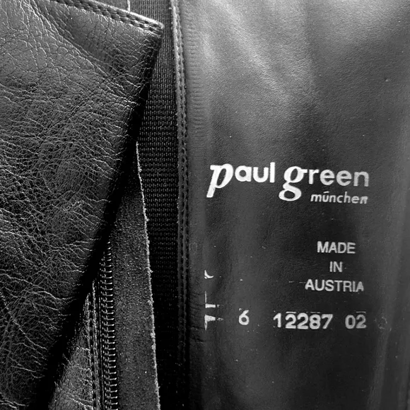 PAUL GREEN Munchen Jennings Leather Tall Riding Boots Adjustable Handmade NWOT