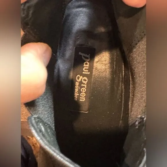 Paul Green Black Ankle Boots size 6.5