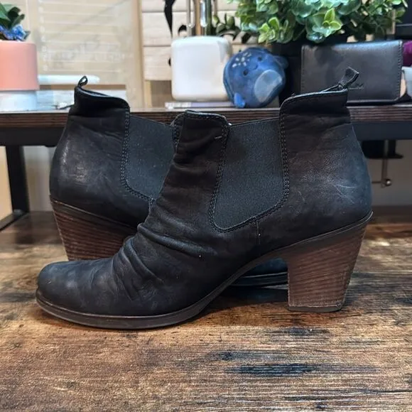 Paul Green Black Ankle Boots size 6.5