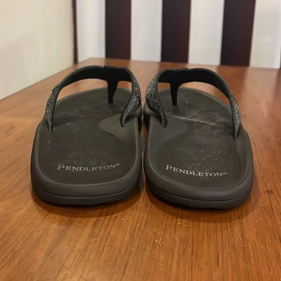 Pendleton Carico Flip Flops Thongs Sandals Shoes Southwest black new Mens Sizes